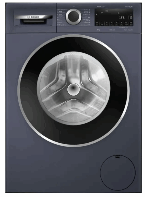 BOSCH 8 kg Fully Automatic Front Load Washing Machine with In-built Heater Blue  (WGA2341PIN)